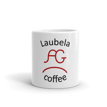 Load image into Gallery viewer, White glossy mug Laubela Coffee