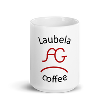 Load image into Gallery viewer, White glossy mug Laubela Coffee