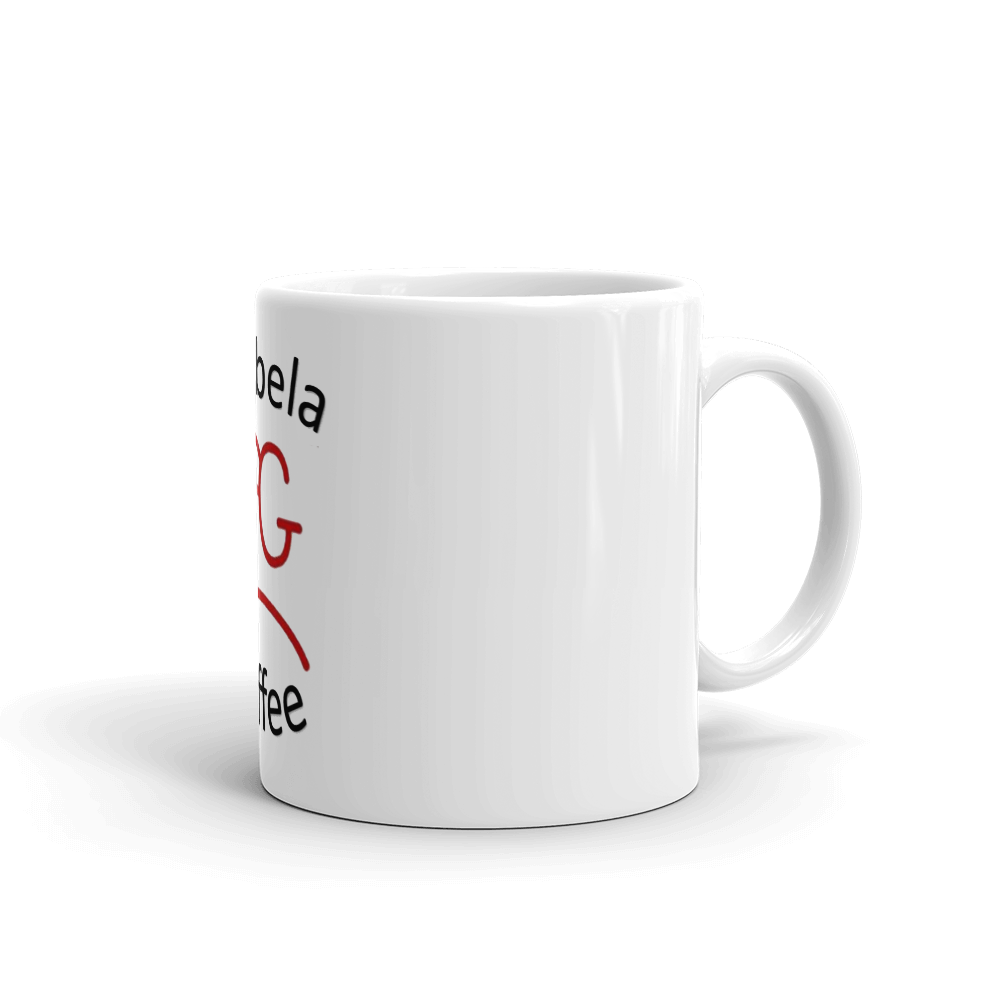 White glossy mug Laubela Coffee