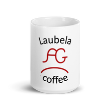 Load image into Gallery viewer, White glossy mug Laubela Coffee
